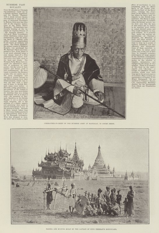 Burmesisk tidligere royale af English Photographer