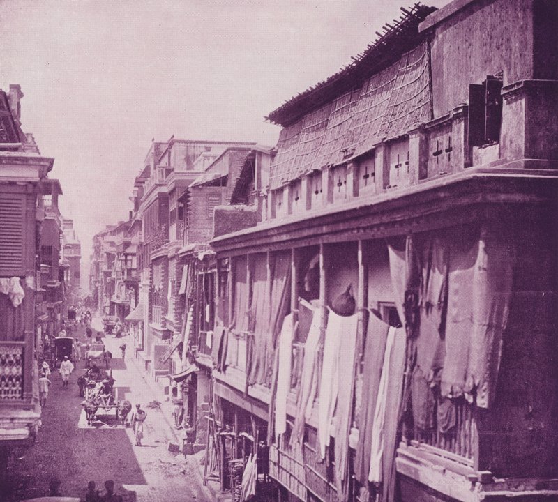 Burra Bazar, Calcutta af English Photographer
