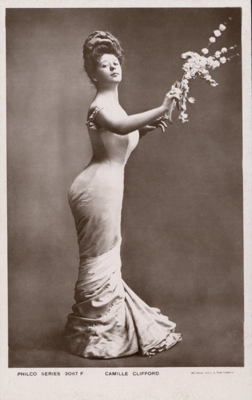 Camille Clifford, den originale Gibson Girl (s/h foto) af English Photographer