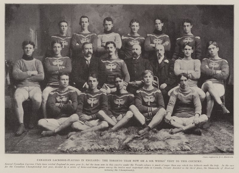 Canadiske Lacrosse-spillere i England, Toronto-holdet er nu på seks ugers besøg i dette land af English Photographer