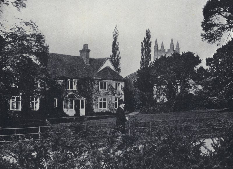 Canon Kingsley og hans hjem, Eversley Rectory, Hampshire (s/h-billede) af English Photographer