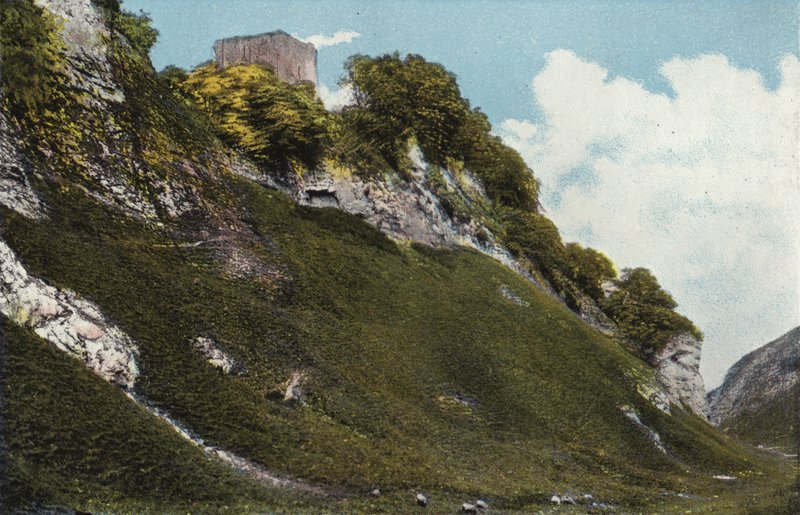 Castleton, Peveril Castle af English Photographer