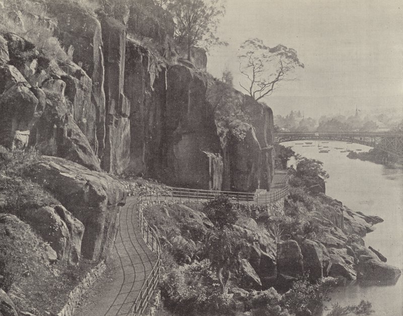 Cataract Gorge, der viser kataraktbroen af English Photographer