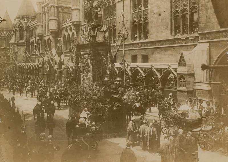 Ceremoniel parade i London af English Photographer