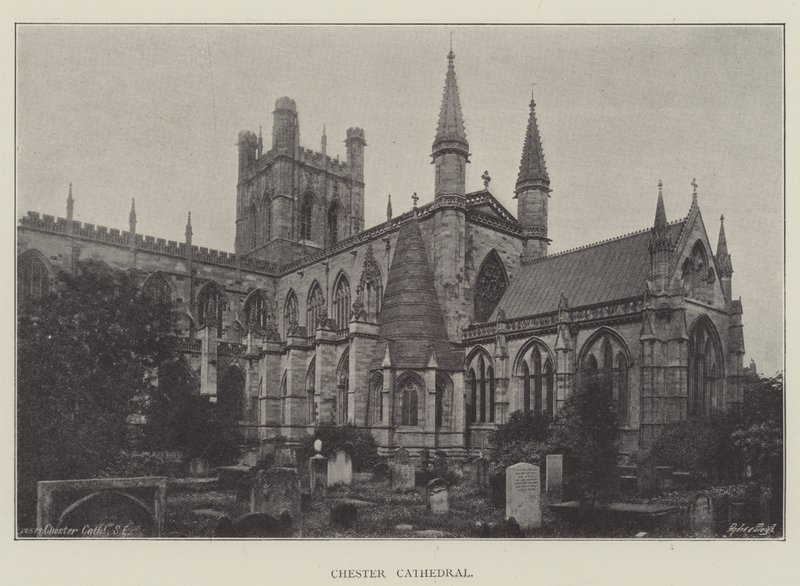 Chester katedral af English Photographer