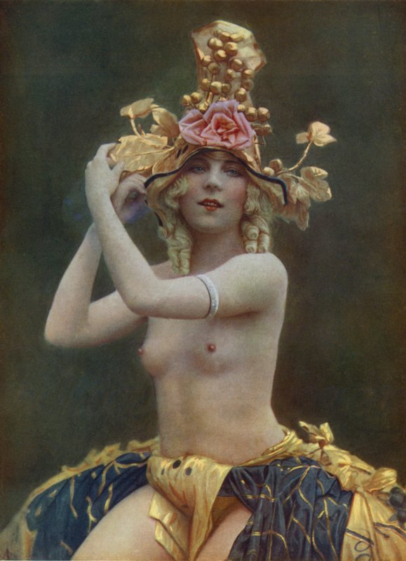 Chrysis, danser på Folies Bergere, Paris (foto) af English Photographer
