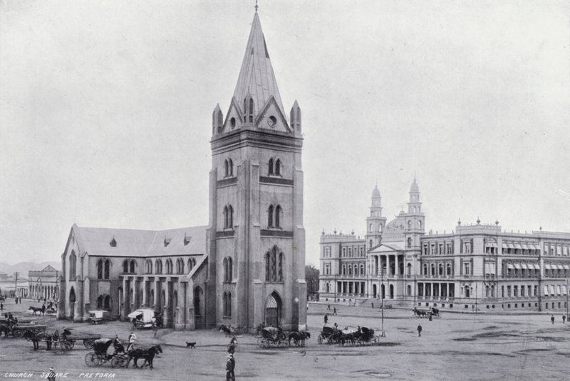Church Square, Pretoria (s/h-billede) af English Photographer
