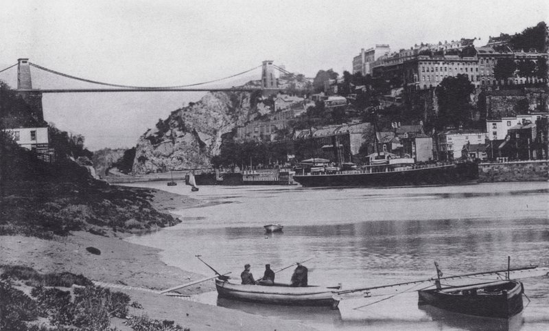 Clifton og Suspension Bridge (s/h foto) af English Photographer