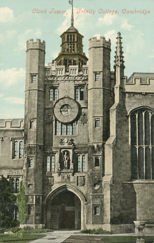 Clock Tower, Trinity College, Cambridge (farvefoto) af English Photographer