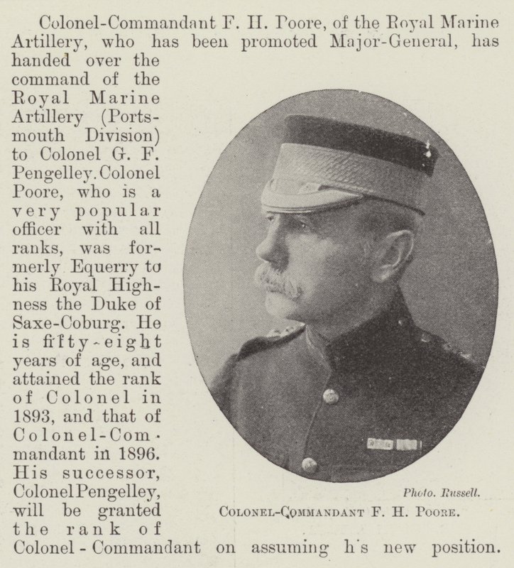 Oberstkommandant F H Poore af English Photographer