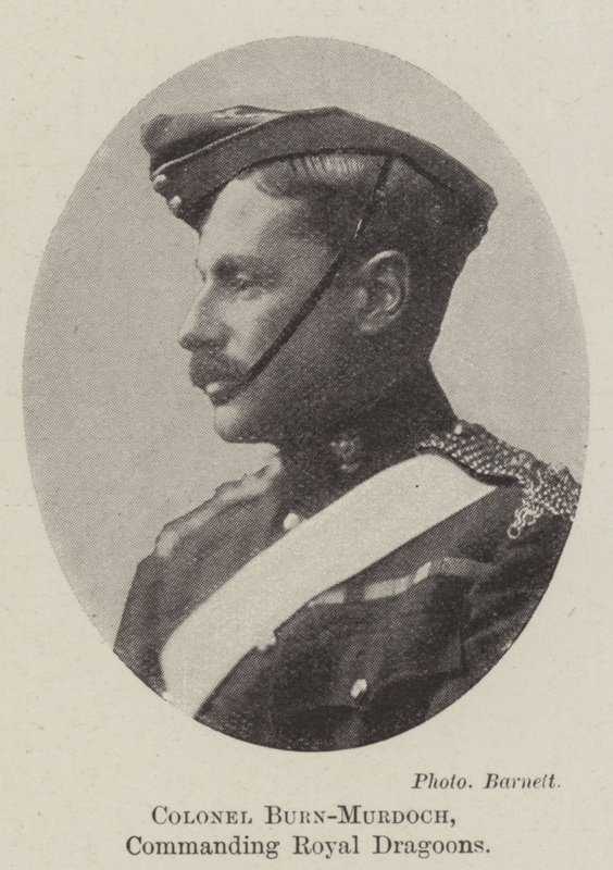 Oberst Burn-Murdoch, der kommanderer Royal Dragoons af English Photographer