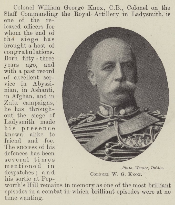 Oberst W G Knox af English Photographer