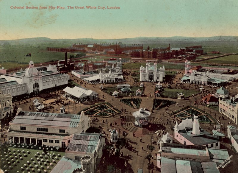 Colonial Section fra Flip-Flap, The Great White City, London af English Photographer