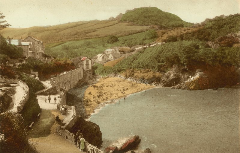 Combe Martin, Newbury Beach af English Photographer