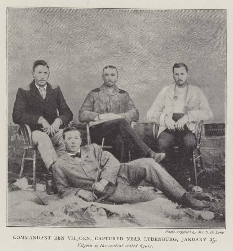Kommandør Ben Viljoen, taget til fange nær Lydenburg, 25. januar af English Photographer
