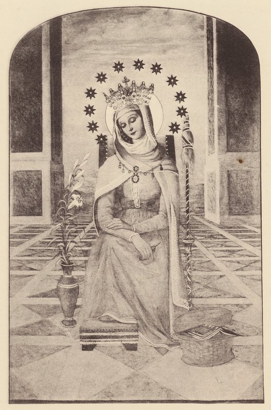 Klosteret af det hellige hjerte, Roehampton: Mater Admirabilis (s/h-foto) af English Photographer