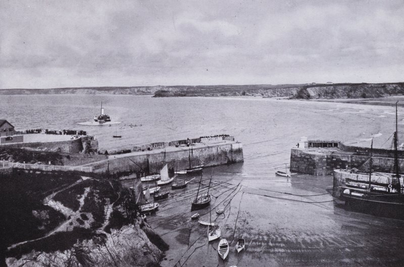 Cornwall: Newquay, the Harbour (s/h foto) af English Photographer