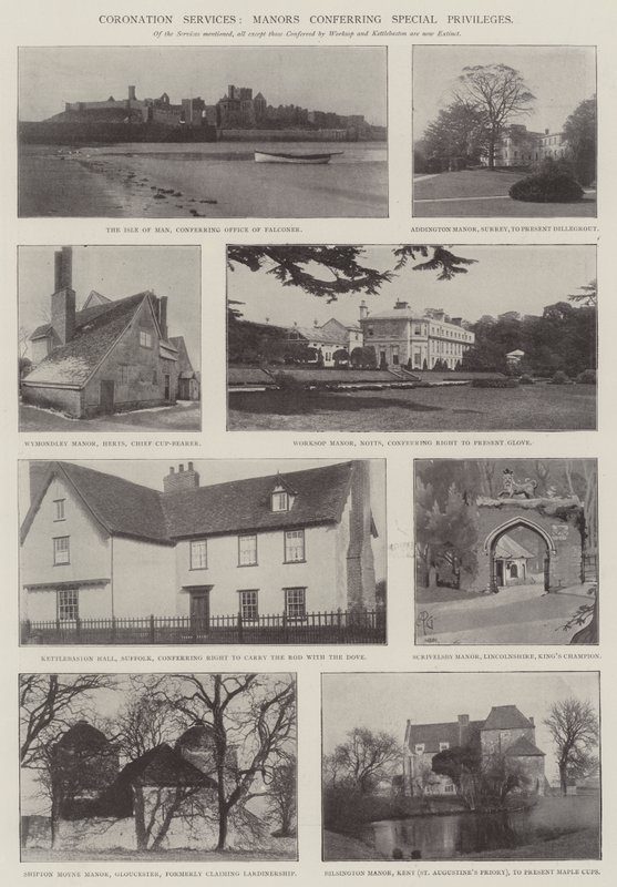 Kroningstjenester, herregårde, der giver særlige privilegier af English Photographer