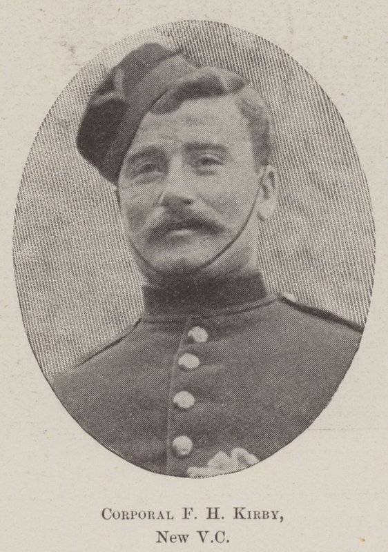 Korporal F H Kirby, New VC af English Photographer