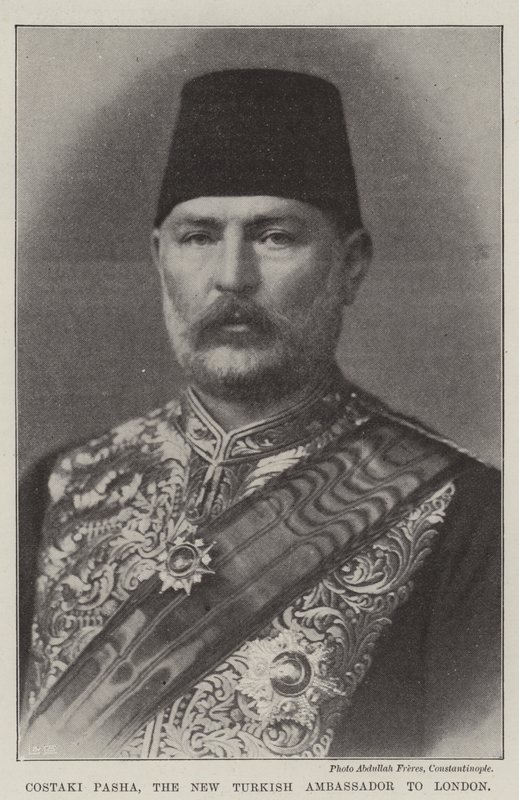 Costaki Pasha, den nye tyrkiske ambassadør i London af English Photographer