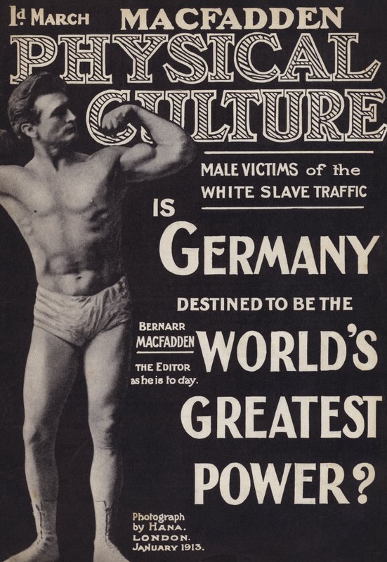 Cover of Physical Culture magazine, January 1913dani af English Photographer