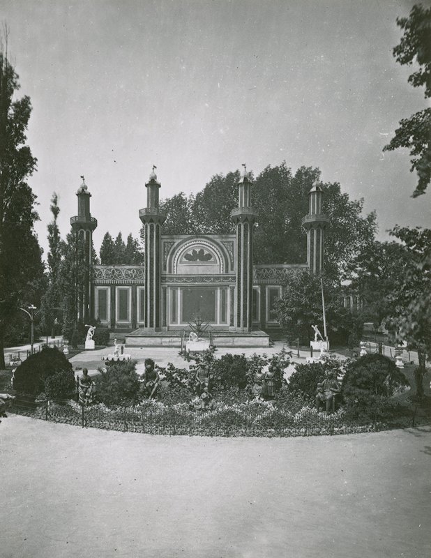 Cremorne Gardens, London: Fireworks Temple af English Photographer