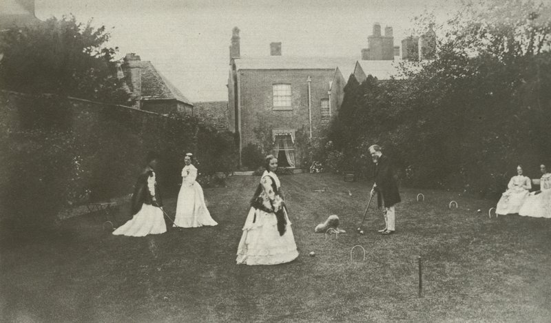 Kroket, i det sene victorianske England (s/h foto) af English Photographer