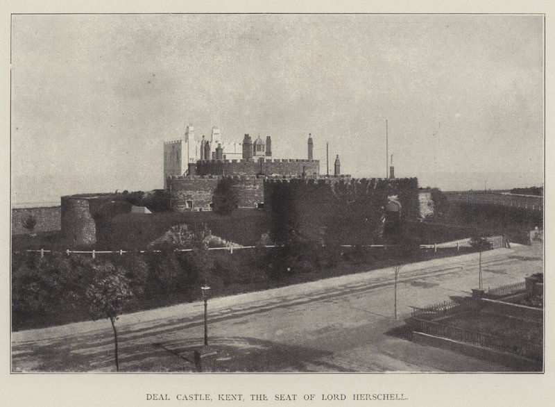 Deal Castle, Kent, sæde for Lord Herschell af English Photographer