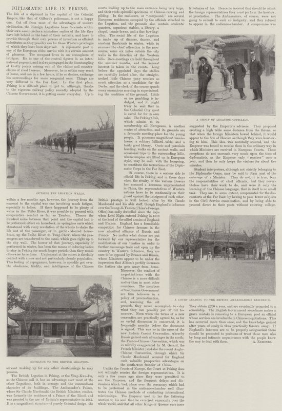 Diplomatisk liv i Peking af English Photographer