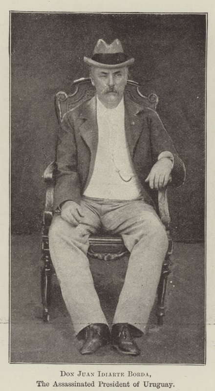Don Juan Idiarte Borda, Uruguays myrdede præsident af English Photographer