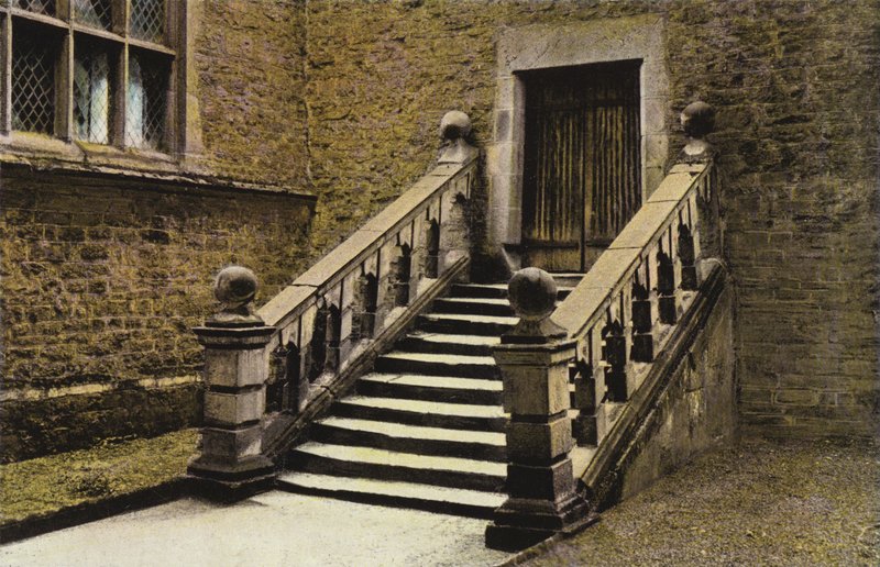 Dorothy Vernons trin og dør, Haddon Hall af English Photographer