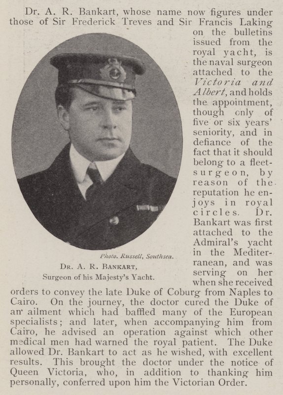 Dr A R Bankart, kirurg på His Majestys Yacht af English Photographer