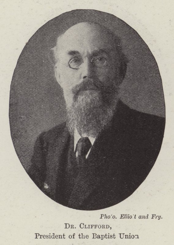 Dr. Clifford, præsident for Baptist Union af English Photographer