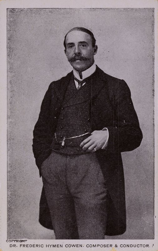 Dr. Frederic Hymen Cowen, komponist, pianist og dirigent (1852-1935) af English Photographer