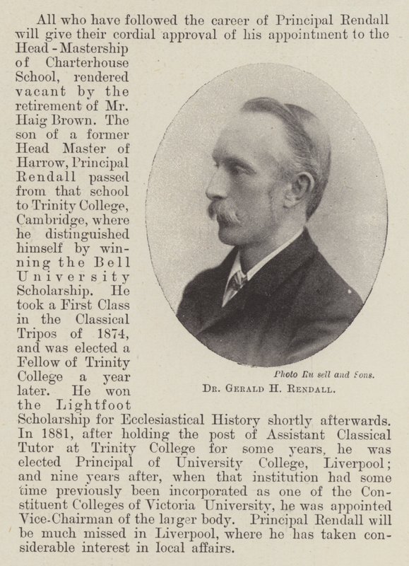 Dr Gerald H Rendall af English Photographer