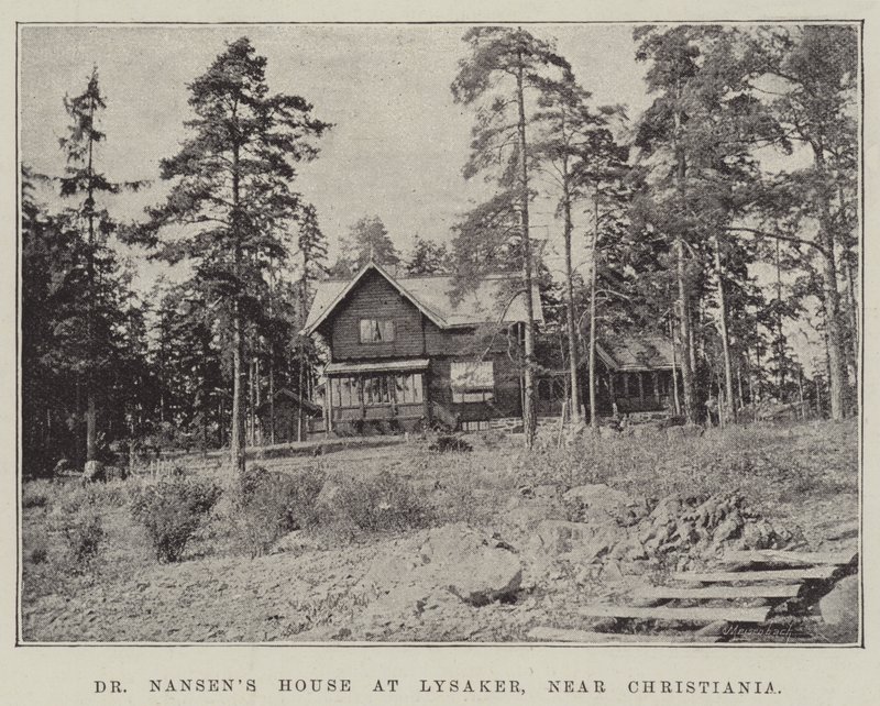Dr. Nansens Hus på Lysaker ved Christiania af English Photographer