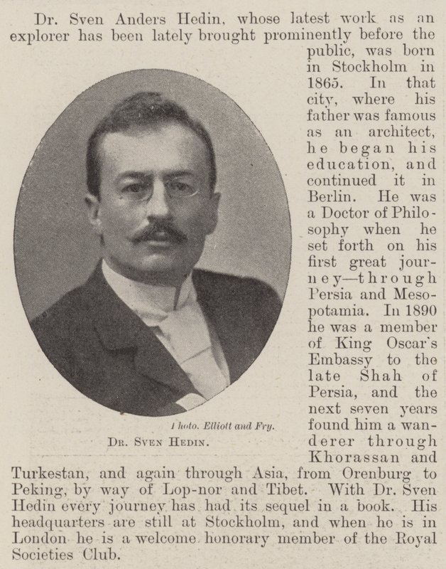 Dr Sven Hedin af English Photographer