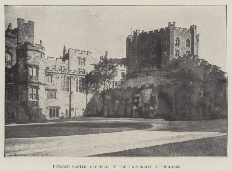 Durham Castle, besat af University of Durham af English Photographer