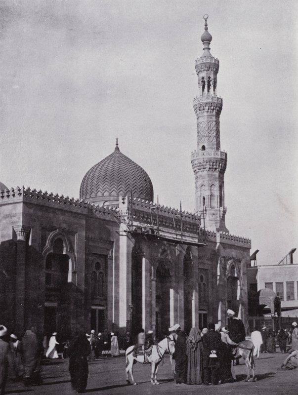 Egypten: Moske-Es-Seyedeh Zeinab, Vor Frue Zainab (s/h-foto) af English Photographer