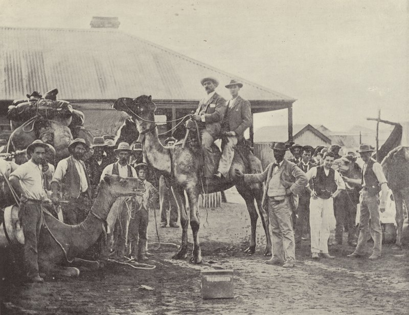 Udstyr en efterforskningsfest, Coolgardie, Western Australia af English Photographer