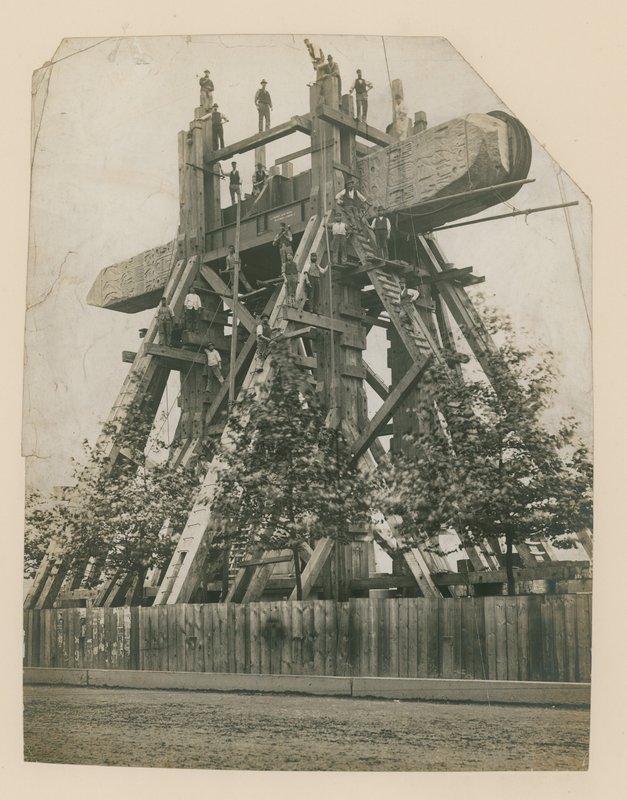 Rejser Cleopatras-nål på Themsens dæmning, 12. september 1878 af English Photographer