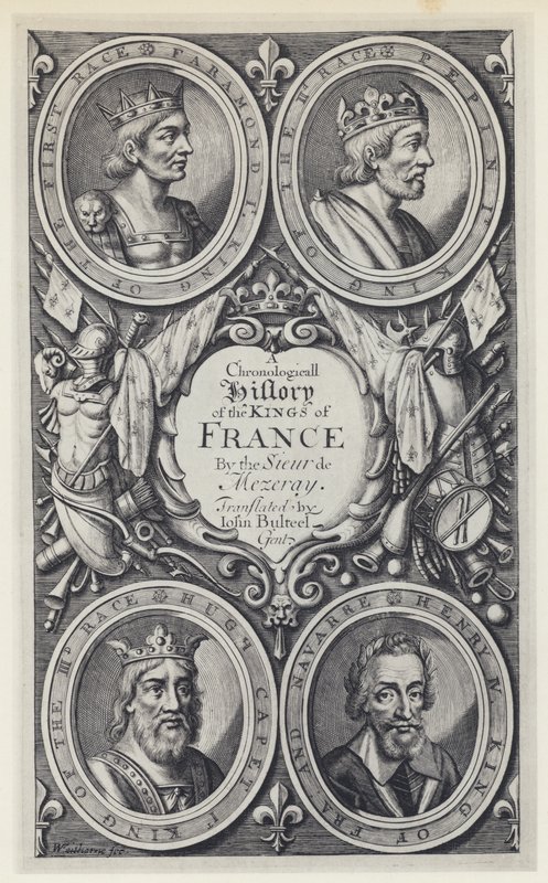 F Eudes de Mezeray, A Chronologicall History of the Kings of France, Tr J Bulteel, T N for T Basset, etc 1683 (s/h foto) af English Photographer