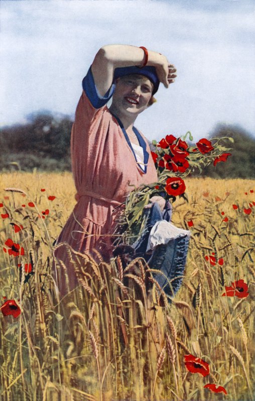 Skønneste af Evas døtre - Den engelske pige (farvefoto) af English Photographer