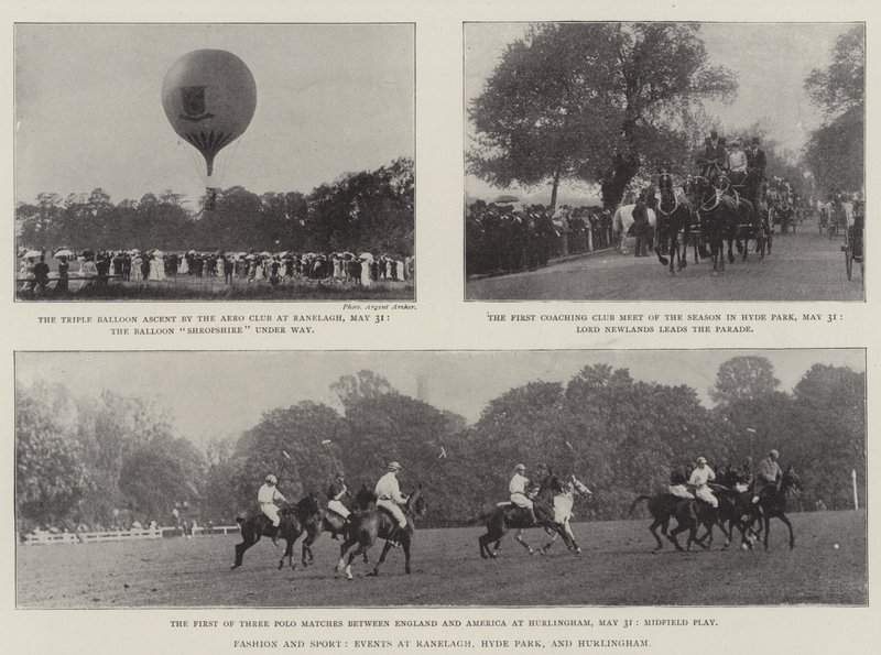Mode og sport, begivenheder i Ranelagh, Hyde Park og Hurlingham af English Photographer