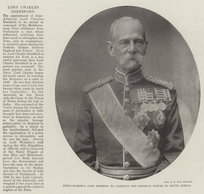 Feltmarskal Lord Roberts til at kommandere de kejserlige styrker i Sydafrika af English Photographer