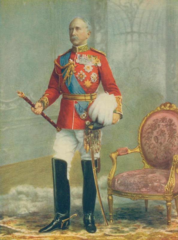 Feltmarskal Viscount Wolseley, øverstkommanderende for hæren. I en feltmarskals fulde kjole af English Photographer