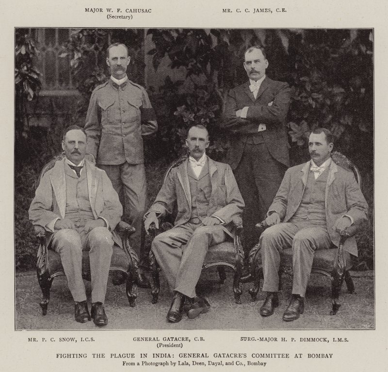 Bekæmpelse af pesten i Indien, General Gatacres Committee i Bombay af English Photographer