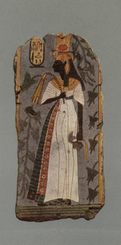 Figur af Aahmes-nefert-ari, mor til Amen-hetep I (foto) af English Photographer