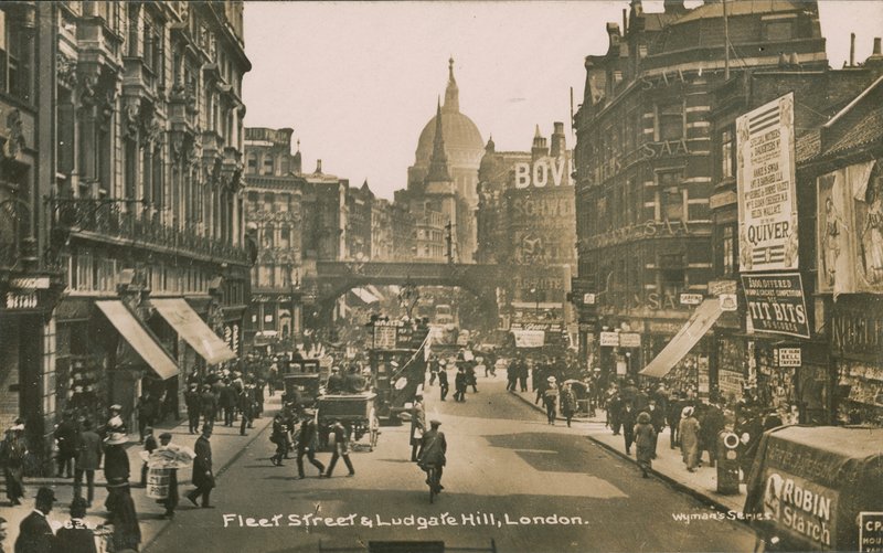 Fleet Street og Ludgate Hill, London af English Photographer