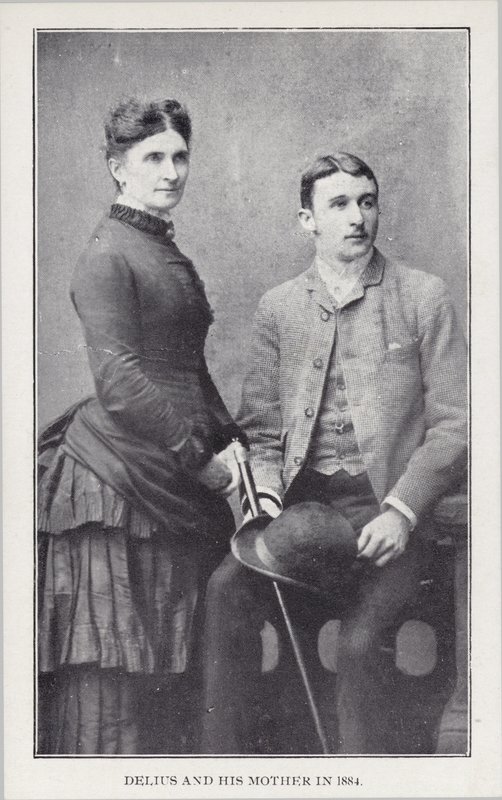 Frederick Delius og hans mor i 1884 af English Photographer